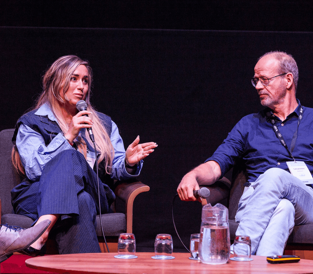 Simone Van Breda and Tjalling Erkelens in conversation at Cannabis Europa